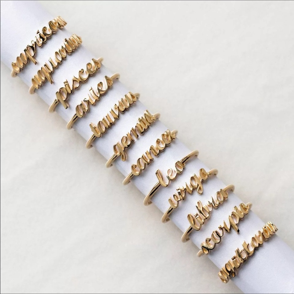 2/$25 Astrological Sign Rings - Picture 2 of 6